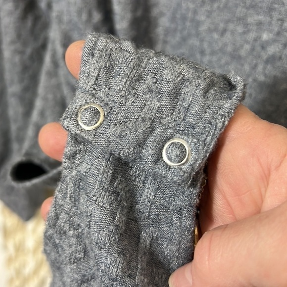 ONIA Gray Polo Long Sleeve Bodysuit Size M - Picture 11 of 16